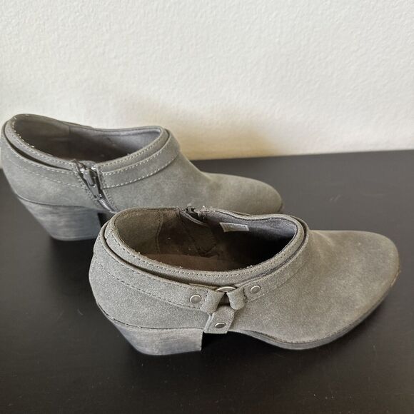 ROCKET DOG Grey Booties Womens 8.5 Faux Suede Ankle Booties Boots - Picture 5 of 11